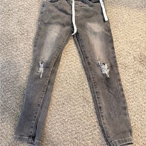 Little Bipsy Charcoal Denim Jeans